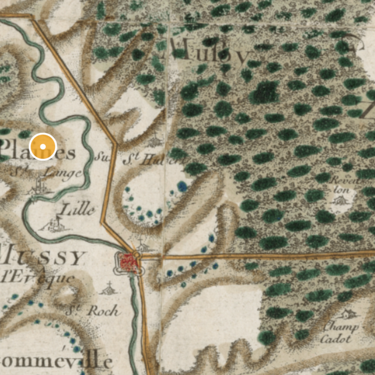 Carte de Cassini Plaines Saint Lange Géoportail